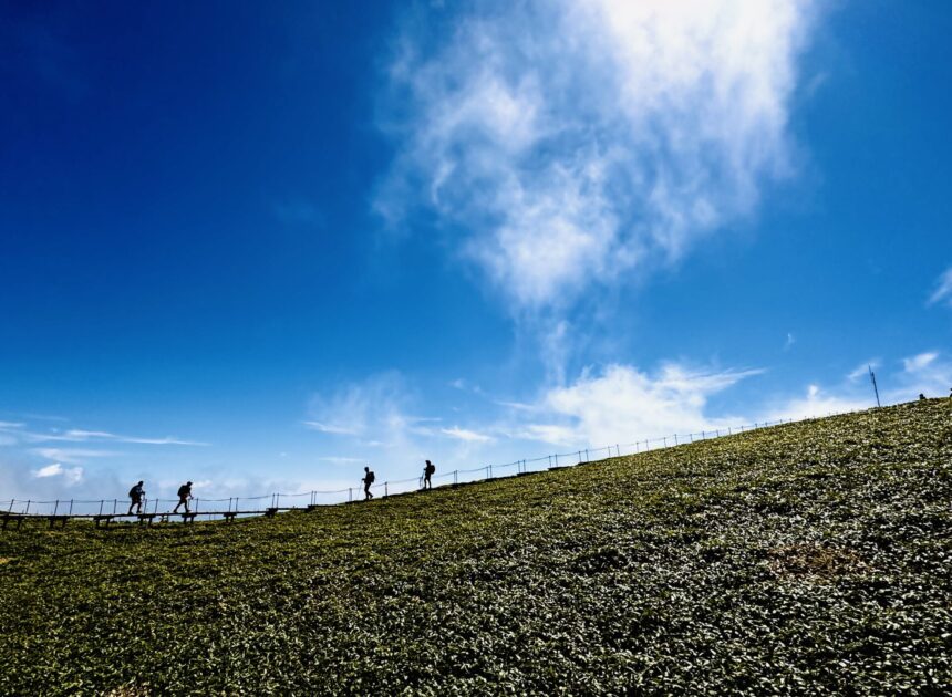 Summit view of Mount Tsurugi in Tokushima