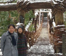 秘境の絶景、雪景色